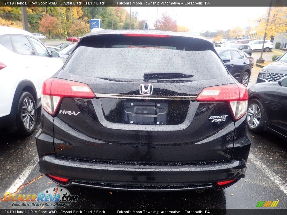 2019 Honda HR-V Sport AWD Crystal Black Pearl / Black Photo #3