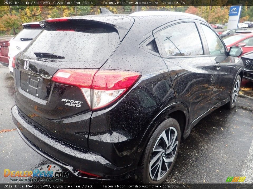 2019 Honda HR-V Sport AWD Crystal Black Pearl / Black Photo #4