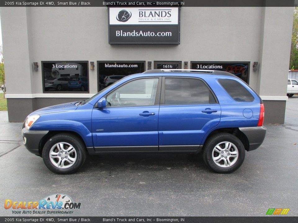 2005 Kia Sportage EX 4WD Smart Blue / Black Photo #1