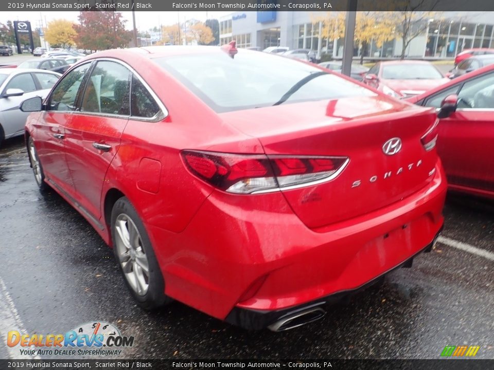 2019 Hyundai Sonata Sport Scarlet Red / Black Photo #2