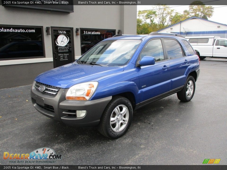 2005 Kia Sportage EX 4WD Smart Blue / Black Photo #2