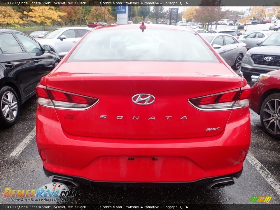 2019 Hyundai Sonata Sport Scarlet Red / Black Photo #3