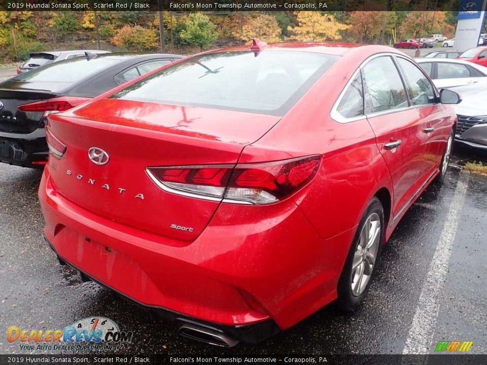 2019 Hyundai Sonata Sport Scarlet Red / Black Photo #4