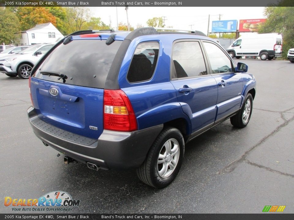 2005 Kia Sportage EX 4WD Smart Blue / Black Photo #4