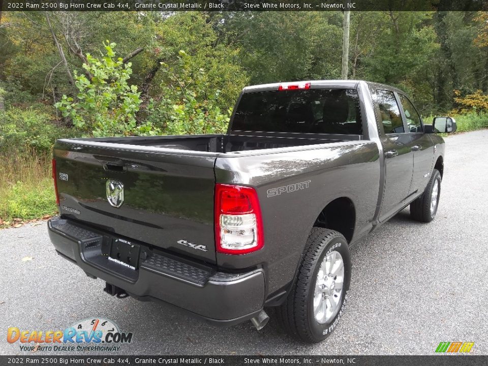 2022 Ram 2500 Big Horn Crew Cab 4x4 Granite Crystal Metallic / Black Photo #6