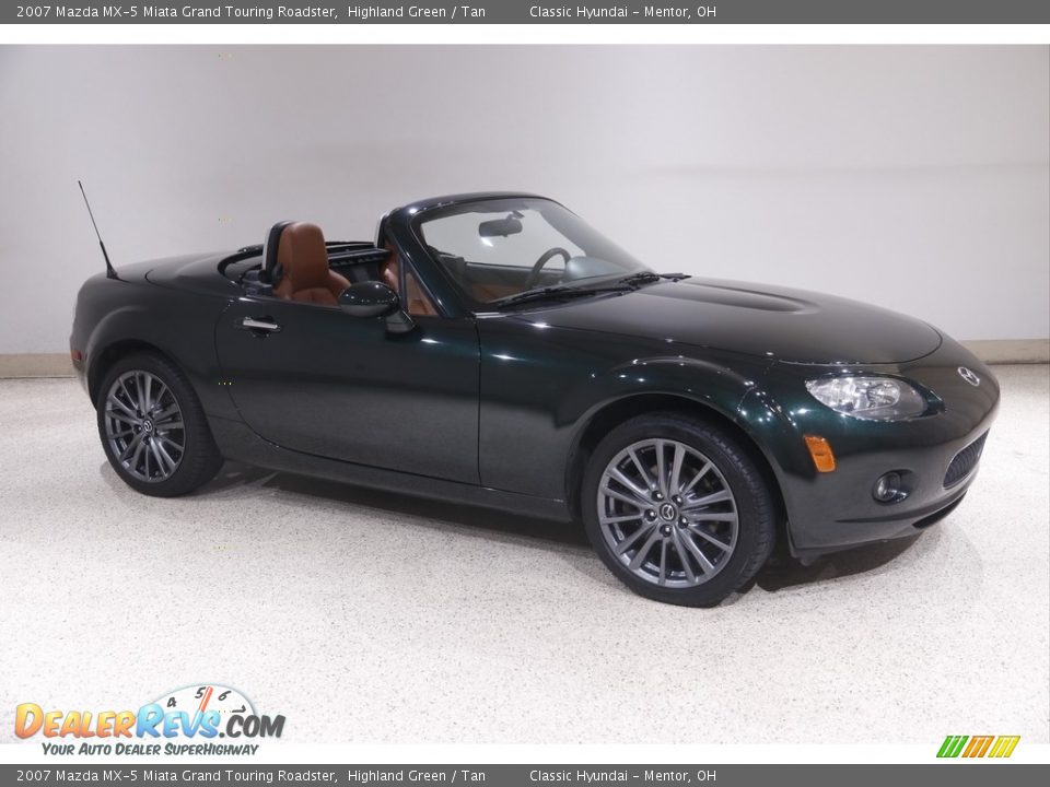 Highland Green 2007 Mazda MX-5 Miata Grand Touring Roadster Photo #1