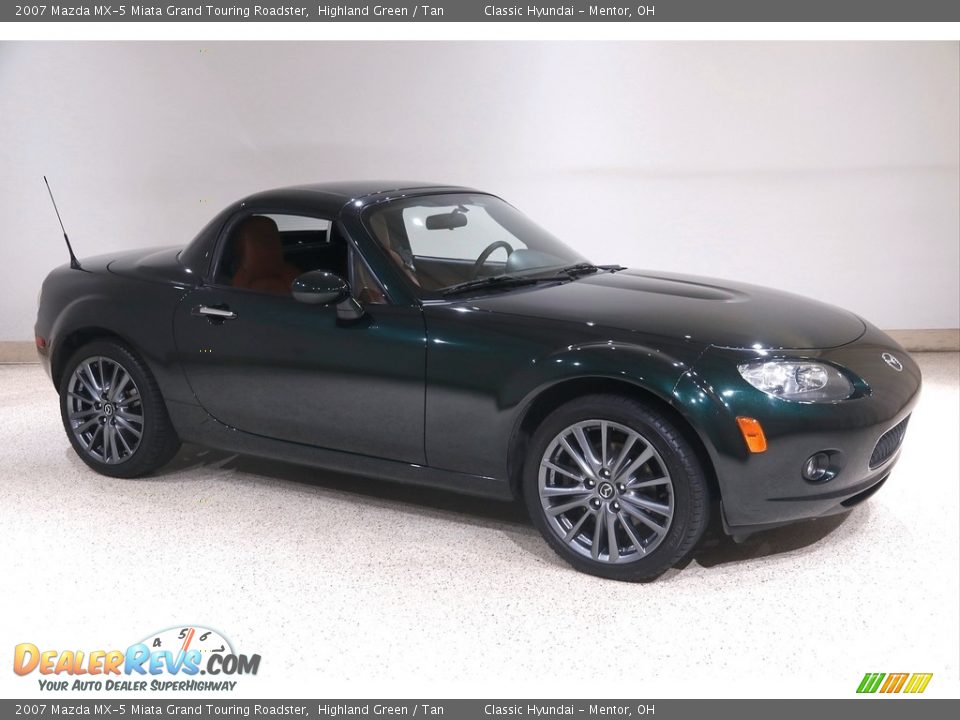 Highland Green 2007 Mazda MX-5 Miata Grand Touring Roadster Photo #2