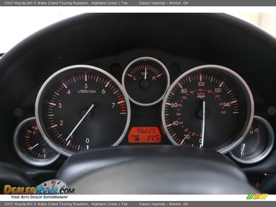 2007 Mazda MX-5 Miata Grand Touring Roadster Gauges Photo #9