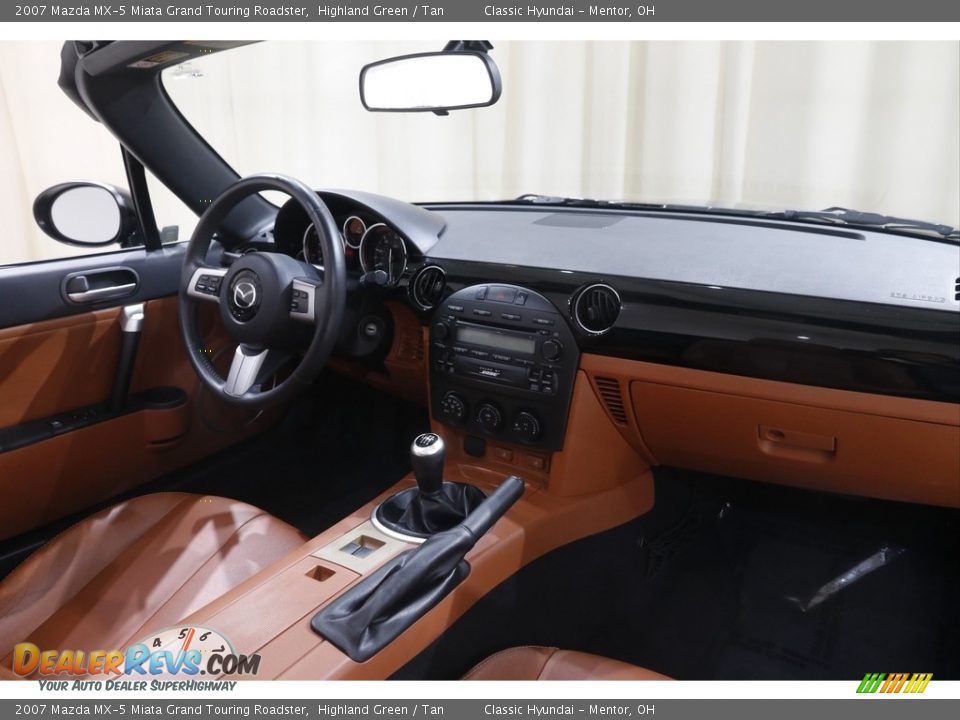 2007 Mazda MX-5 Miata Grand Touring Roadster Highland Green / Tan Photo #15