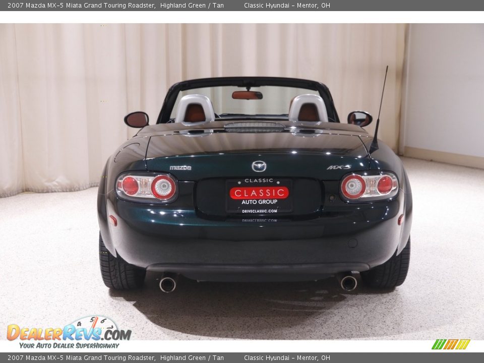 2007 Mazda MX-5 Miata Grand Touring Roadster Highland Green / Tan Photo #17