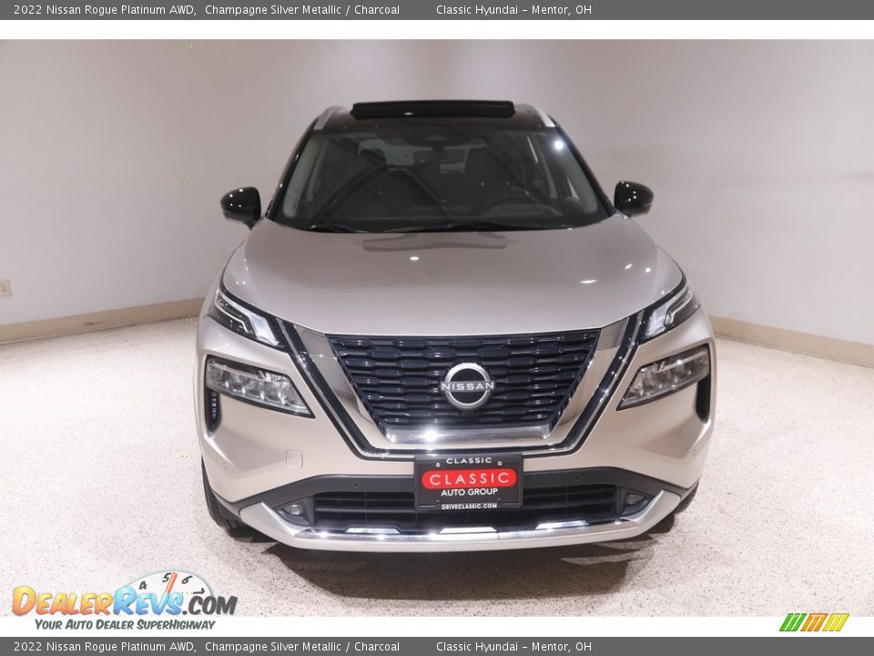 2022 Nissan Rogue Platinum AWD Champagne Silver Metallic / Charcoal Photo #2
