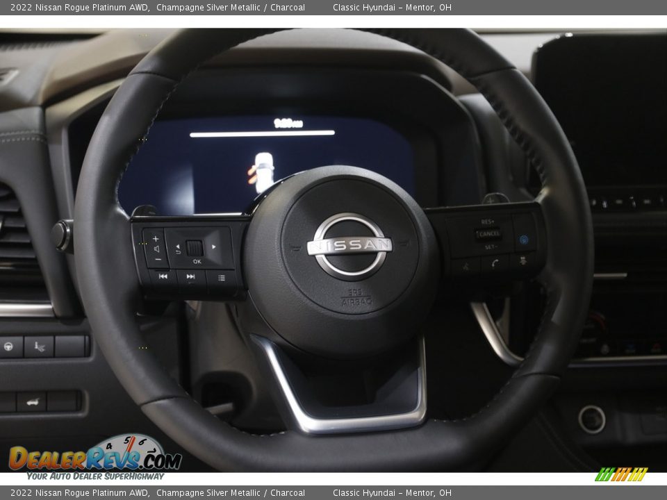 2022 Nissan Rogue Platinum AWD Steering Wheel Photo #7