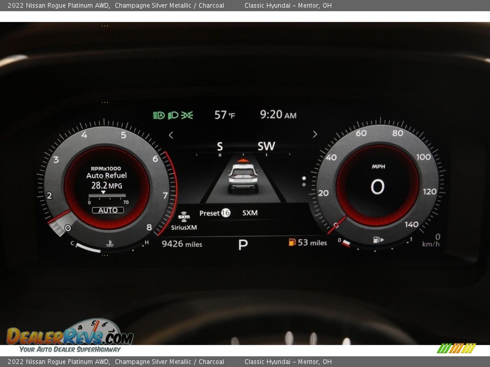 2022 Nissan Rogue Platinum AWD Gauges Photo #8
