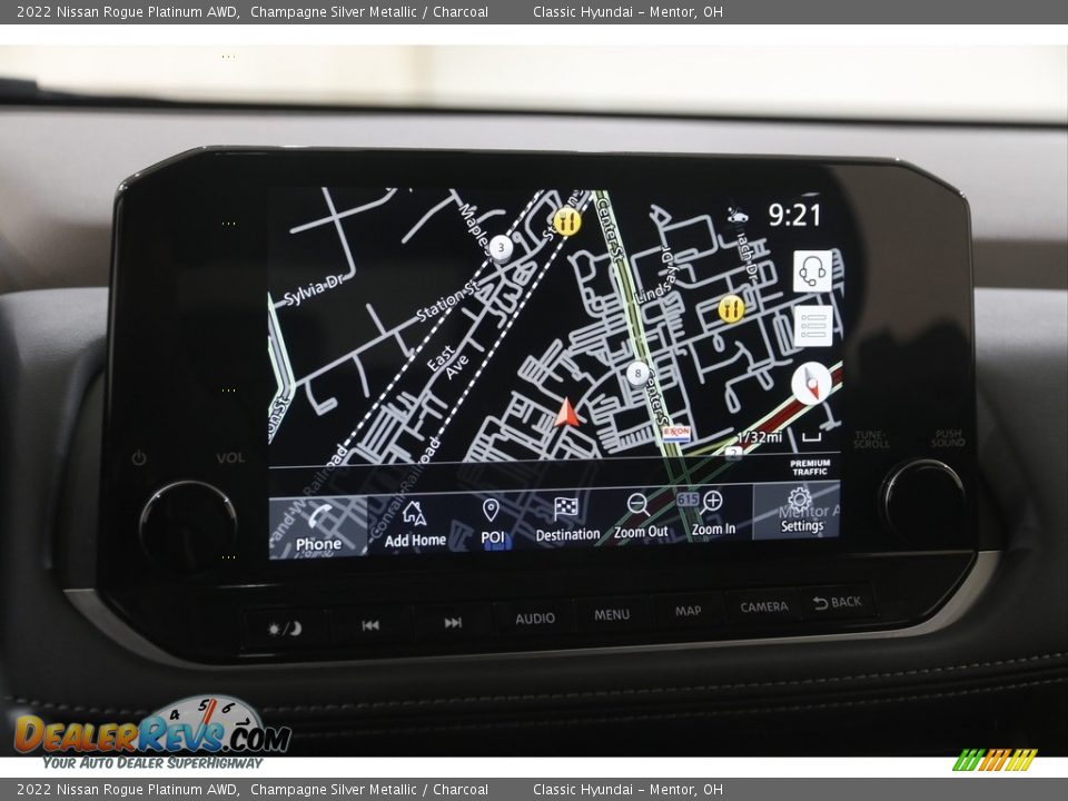 Navigation of 2022 Nissan Rogue Platinum AWD Photo #10