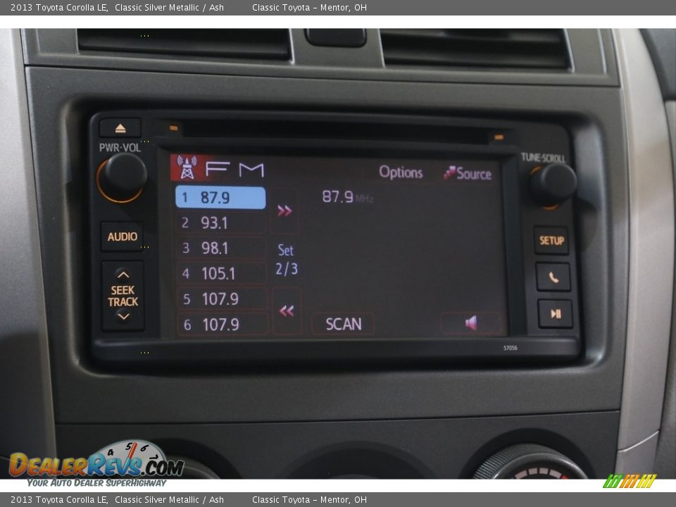 2013 Toyota Corolla LE Classic Silver Metallic / Ash Photo #10