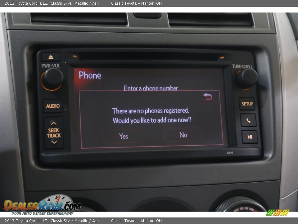 2013 Toyota Corolla LE Classic Silver Metallic / Ash Photo #11
