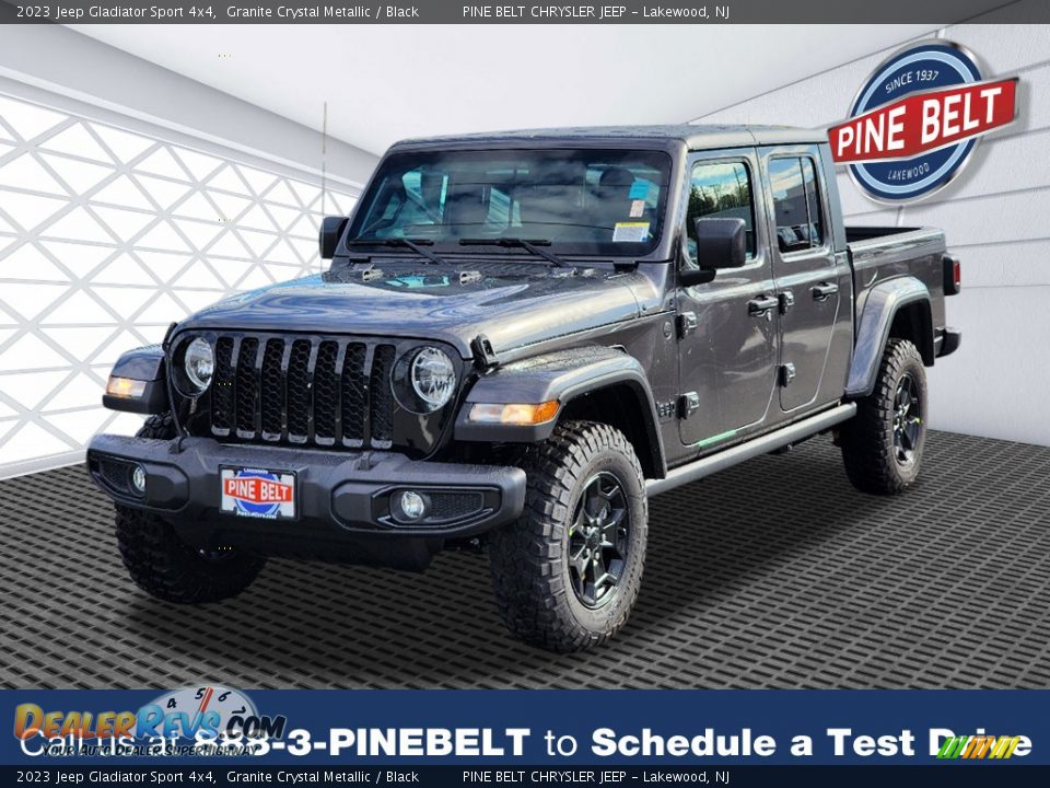 2023 Jeep Gladiator Sport 4x4 Granite Crystal Metallic / Black Photo #1