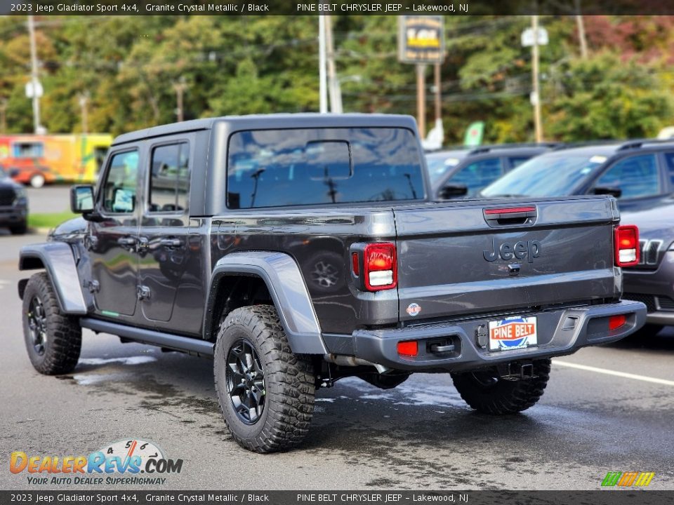 2023 Jeep Gladiator Sport 4x4 Granite Crystal Metallic / Black Photo #4