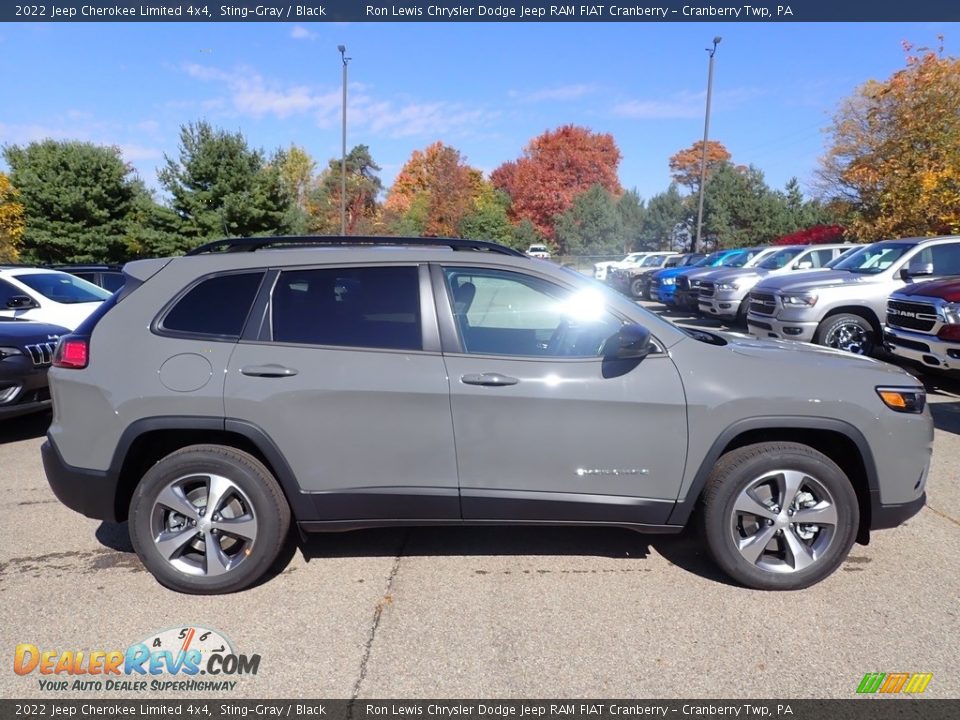 2022 Jeep Cherokee Limited 4x4 Sting-Gray / Black Photo #6