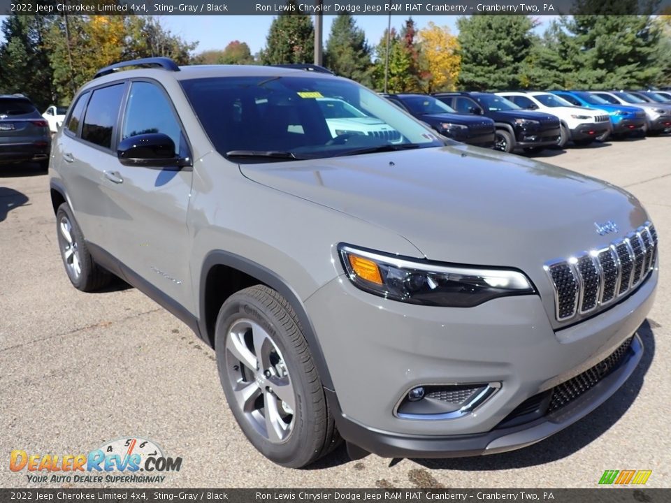 2022 Jeep Cherokee Limited 4x4 Sting-Gray / Black Photo #7