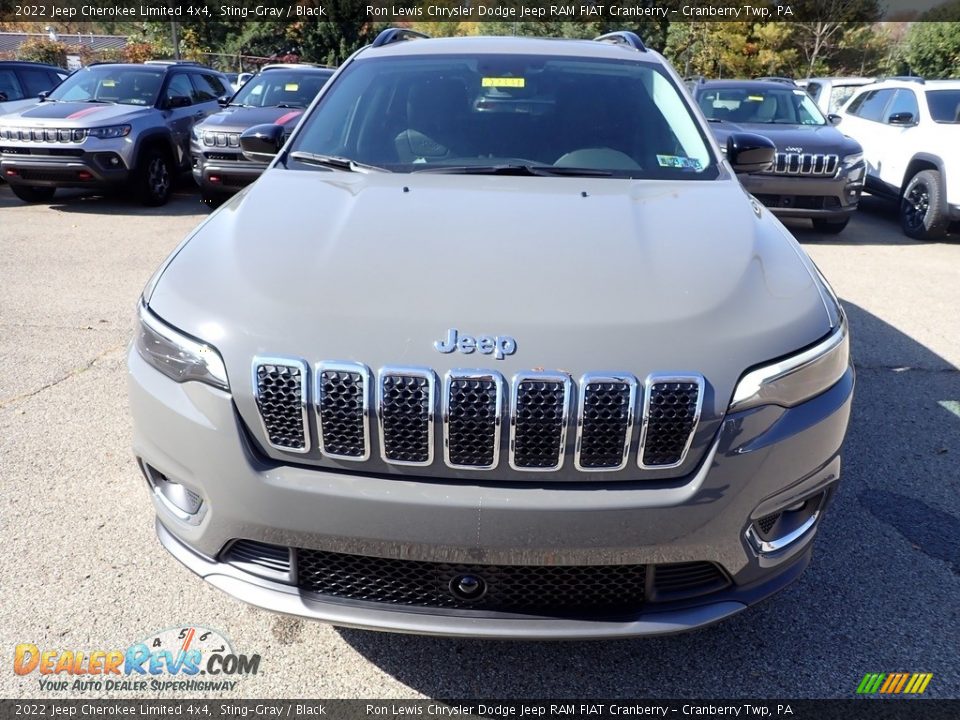 2022 Jeep Cherokee Limited 4x4 Sting-Gray / Black Photo #8