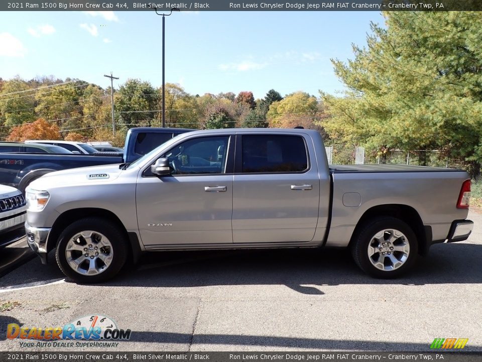 2021 Ram 1500 Big Horn Crew Cab 4x4 Billet Silver Metallic / Black Photo #2