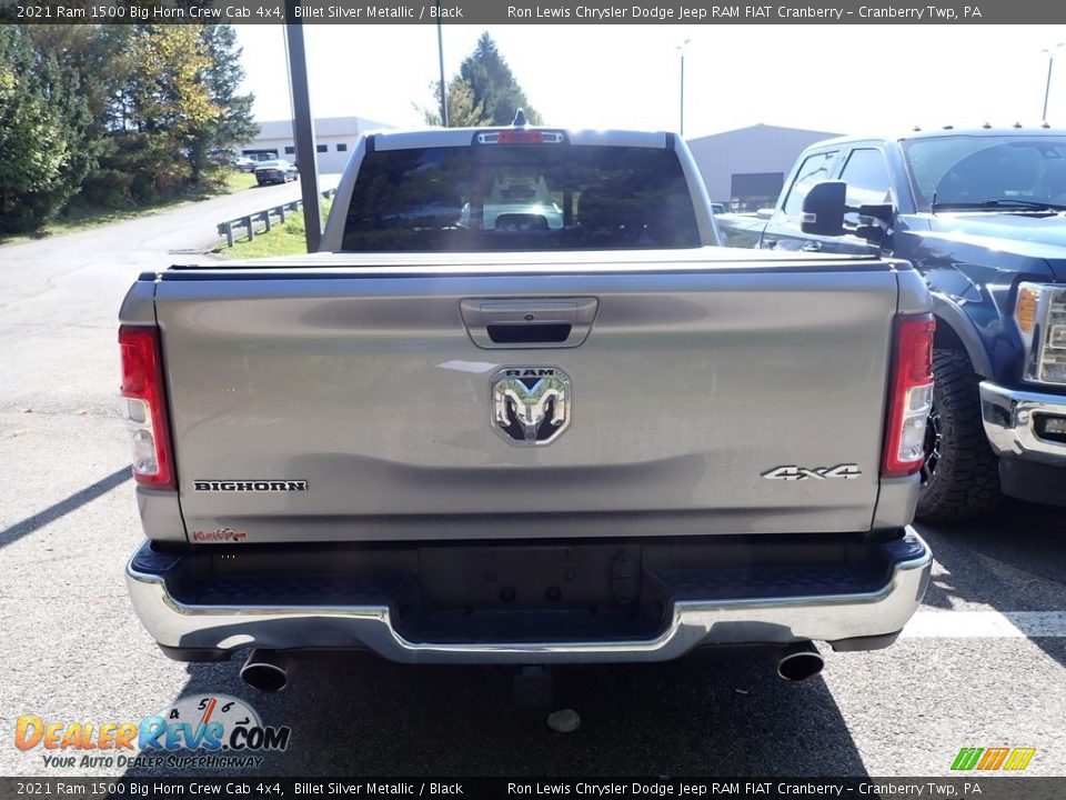 2021 Ram 1500 Big Horn Crew Cab 4x4 Billet Silver Metallic / Black Photo #4