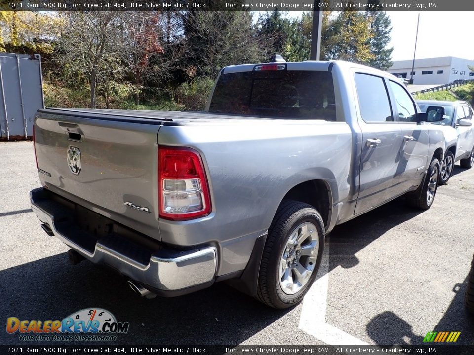 2021 Ram 1500 Big Horn Crew Cab 4x4 Billet Silver Metallic / Black Photo #5