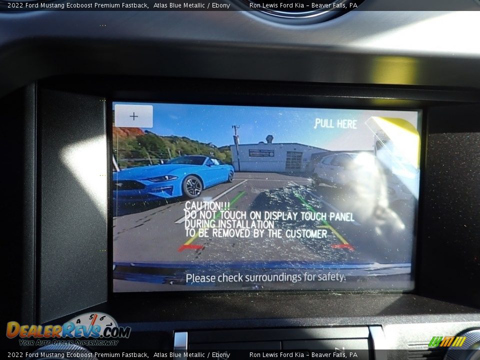 2022 Ford Mustang Ecoboost Premium Fastback Atlas Blue Metallic / Ebony Photo #17