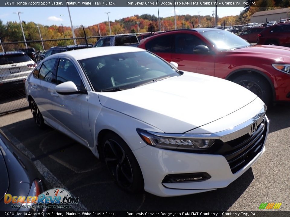 2020 Honda Accord Sport Sedan Platinum White Pearl / Black Photo #3