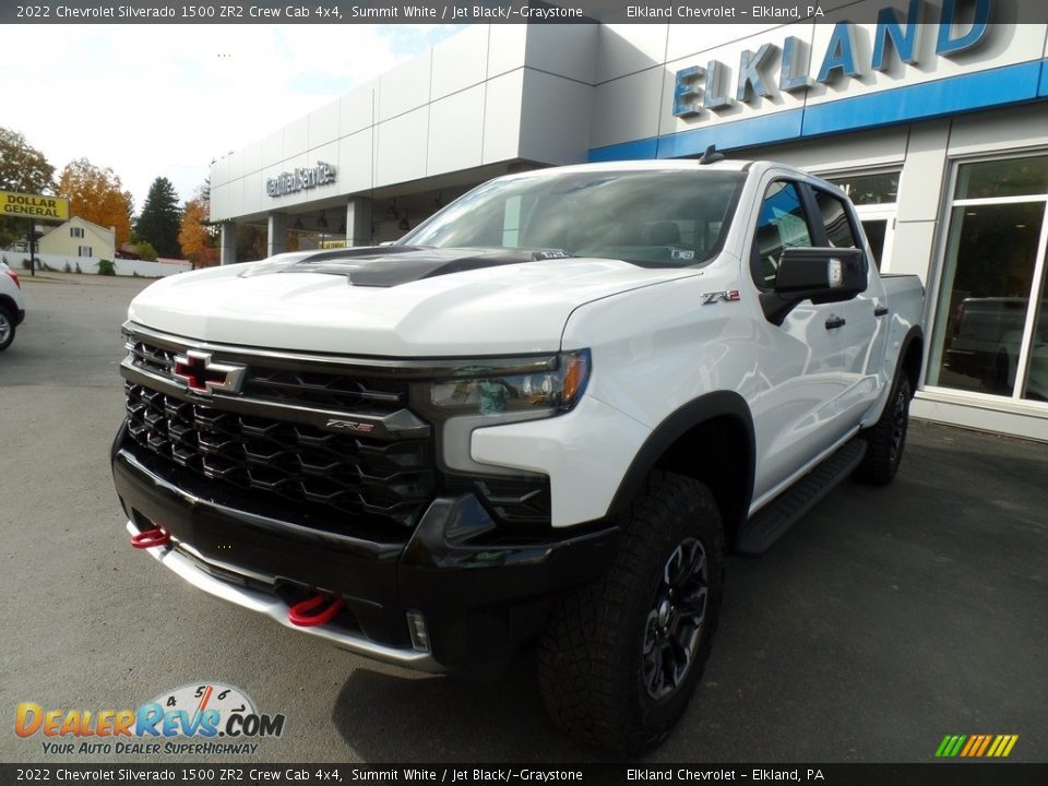 2022 Chevrolet Silverado 1500 ZR2 Crew Cab 4x4 Summit White / Jet Black/­Graystone Photo #2