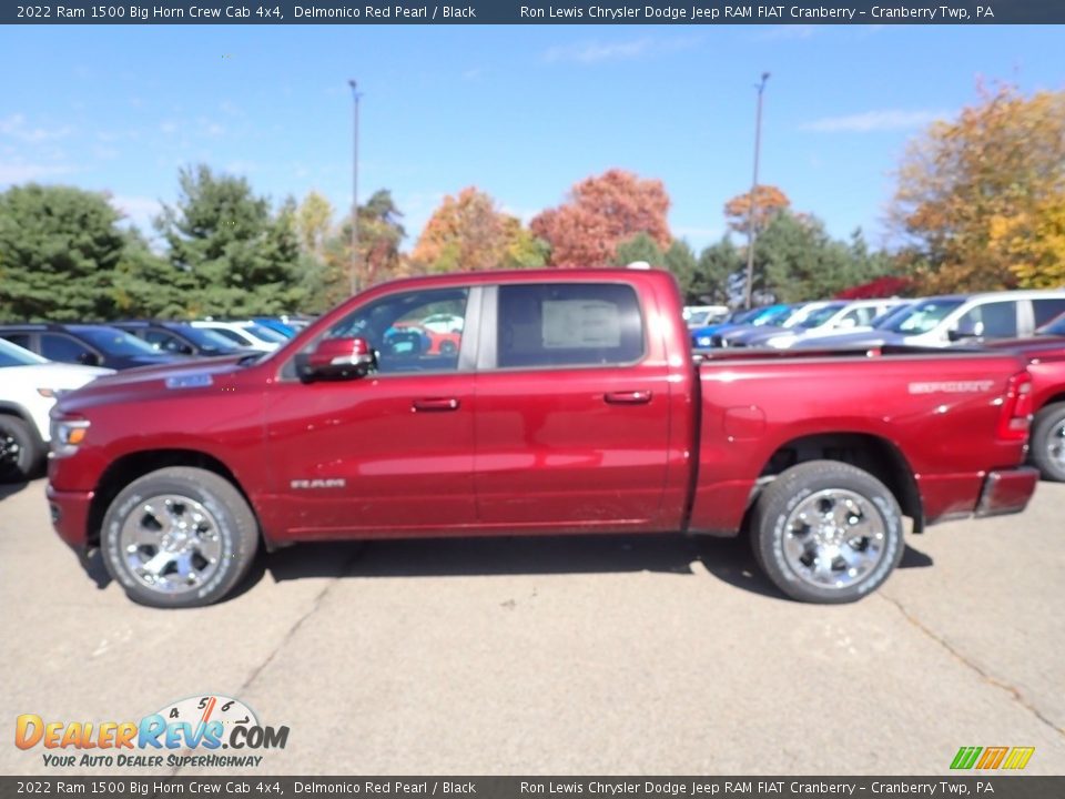 2022 Ram 1500 Big Horn Crew Cab 4x4 Delmonico Red Pearl / Black Photo #2