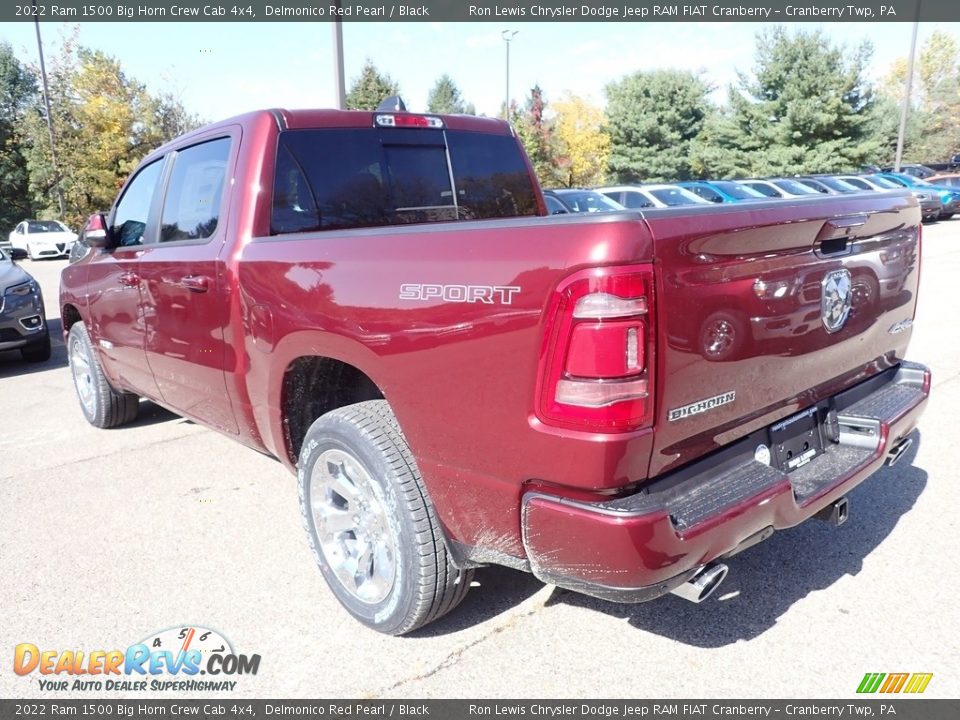 2022 Ram 1500 Big Horn Crew Cab 4x4 Delmonico Red Pearl / Black Photo #3