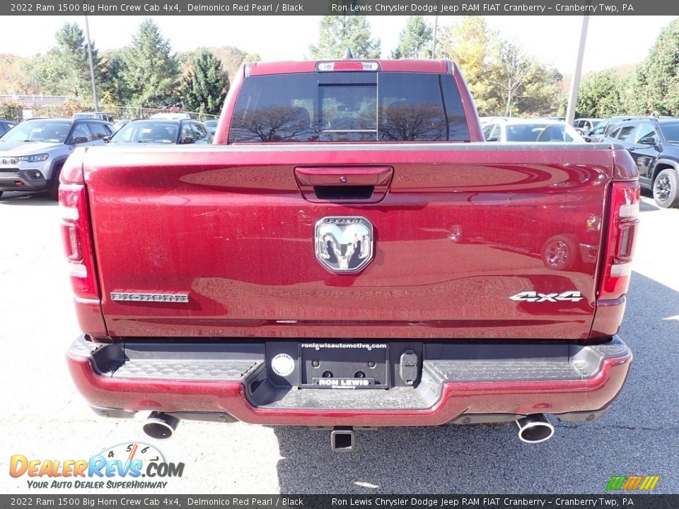 2022 Ram 1500 Big Horn Crew Cab 4x4 Delmonico Red Pearl / Black Photo #4