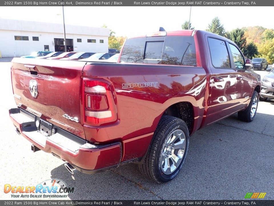 2022 Ram 1500 Big Horn Crew Cab 4x4 Delmonico Red Pearl / Black Photo #5