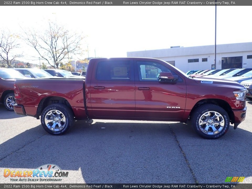 2022 Ram 1500 Big Horn Crew Cab 4x4 Delmonico Red Pearl / Black Photo #6