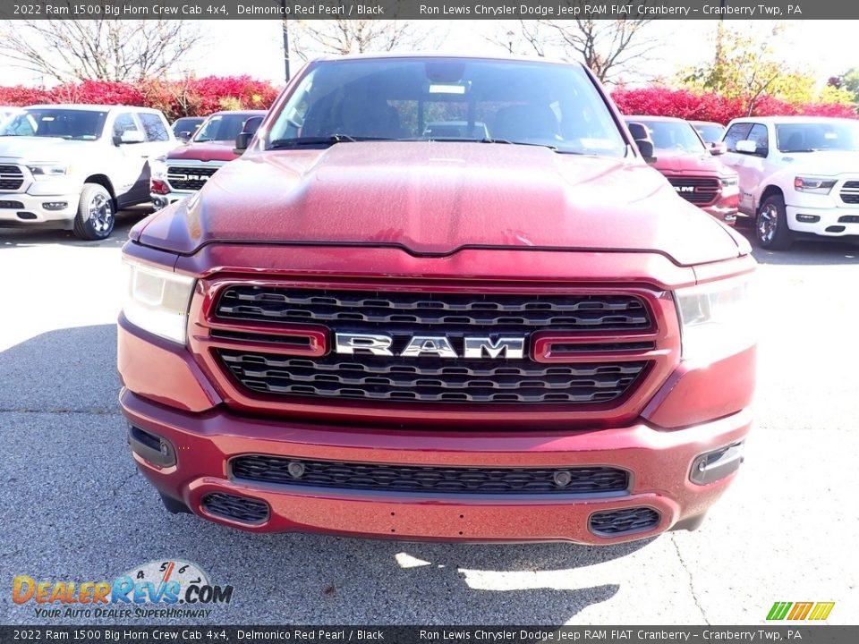 2022 Ram 1500 Big Horn Crew Cab 4x4 Delmonico Red Pearl / Black Photo #8