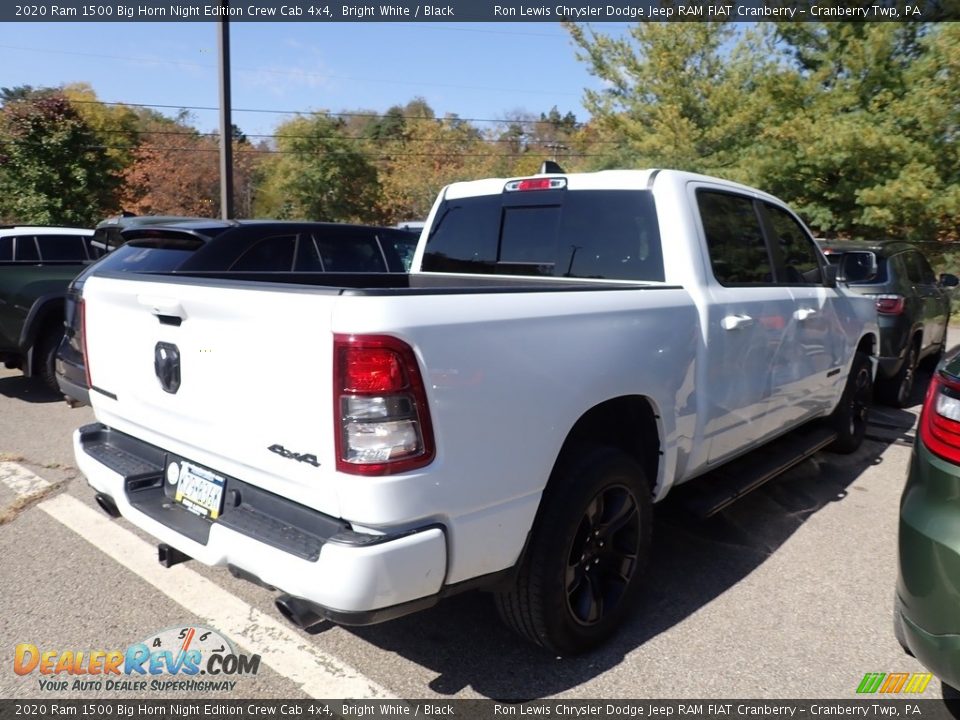 2020 Ram 1500 Big Horn Night Edition Crew Cab 4x4 Bright White / Black Photo #3