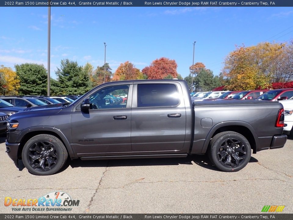 2022 Ram 1500 Limited Crew Cab 4x4 Granite Crystal Metallic / Black Photo #2