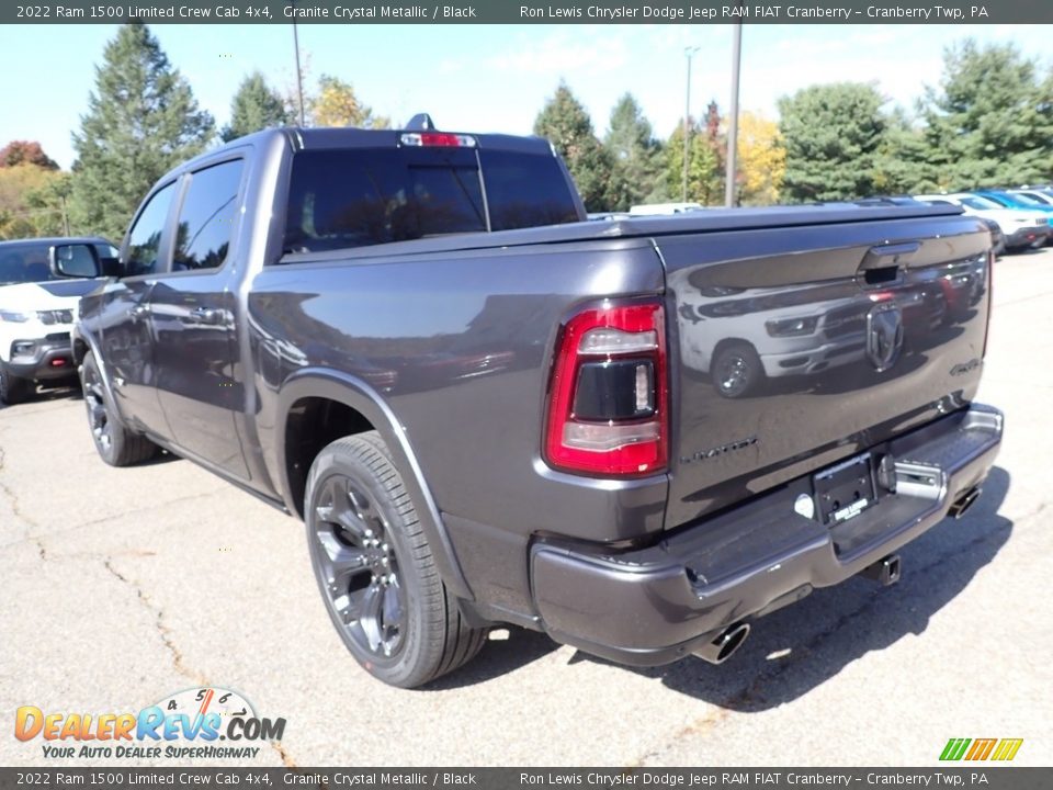 2022 Ram 1500 Limited Crew Cab 4x4 Granite Crystal Metallic / Black Photo #3