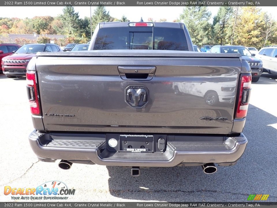 2022 Ram 1500 Limited Crew Cab 4x4 Granite Crystal Metallic / Black Photo #4