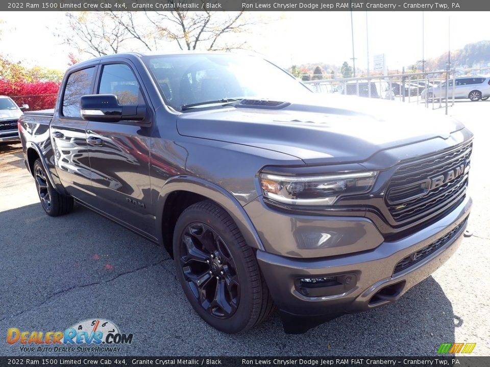 2022 Ram 1500 Limited Crew Cab 4x4 Granite Crystal Metallic / Black Photo #7