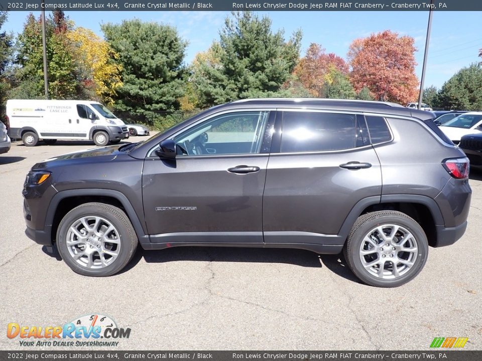 2022 Jeep Compass Latitude Lux 4x4 Granite Crystal Metallic / Black Photo #2