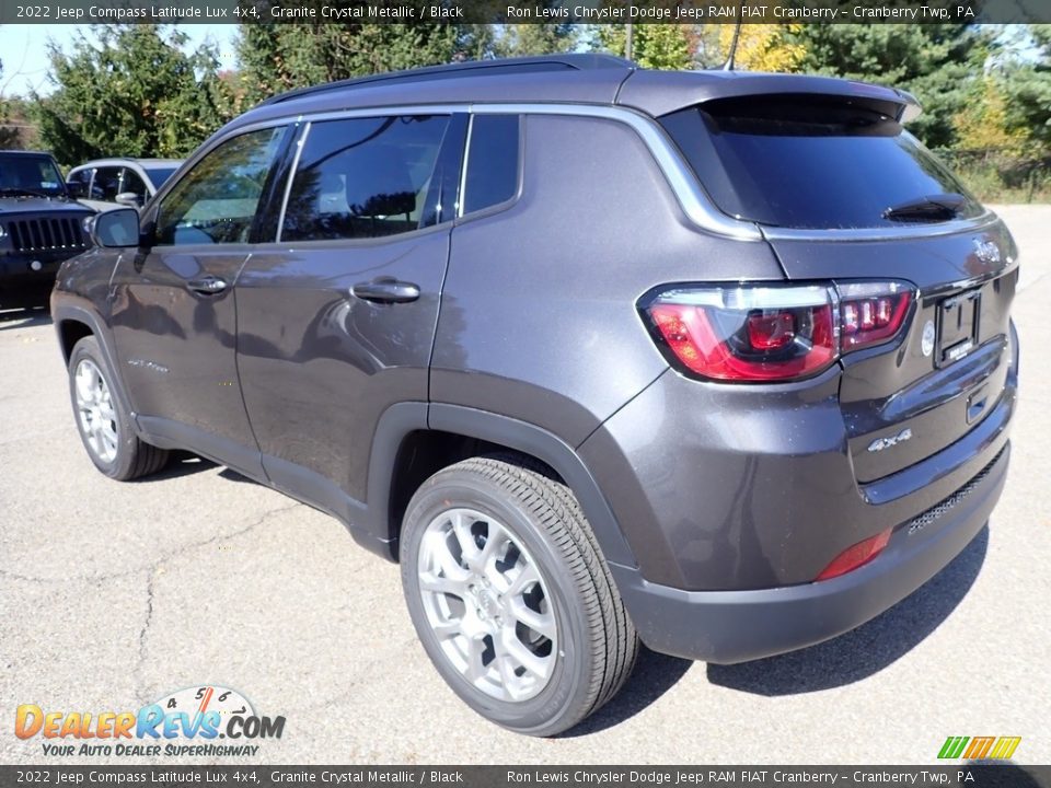 2022 Jeep Compass Latitude Lux 4x4 Granite Crystal Metallic / Black Photo #3