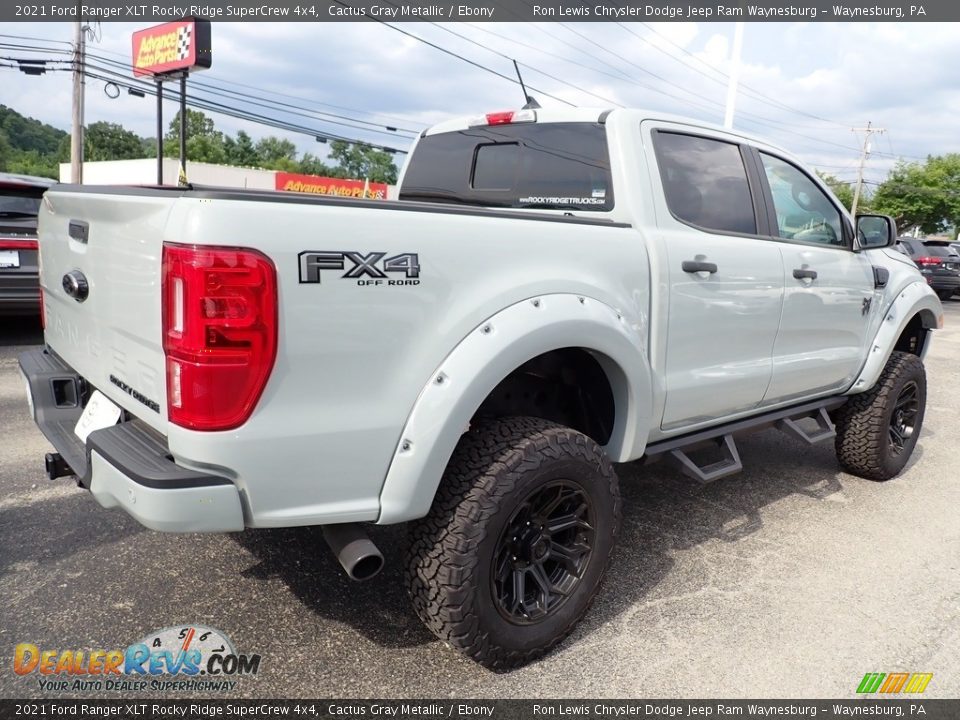 2021 Ford Ranger XLT Rocky Ridge SuperCrew 4x4 Cactus Gray Metallic / Ebony Photo #6