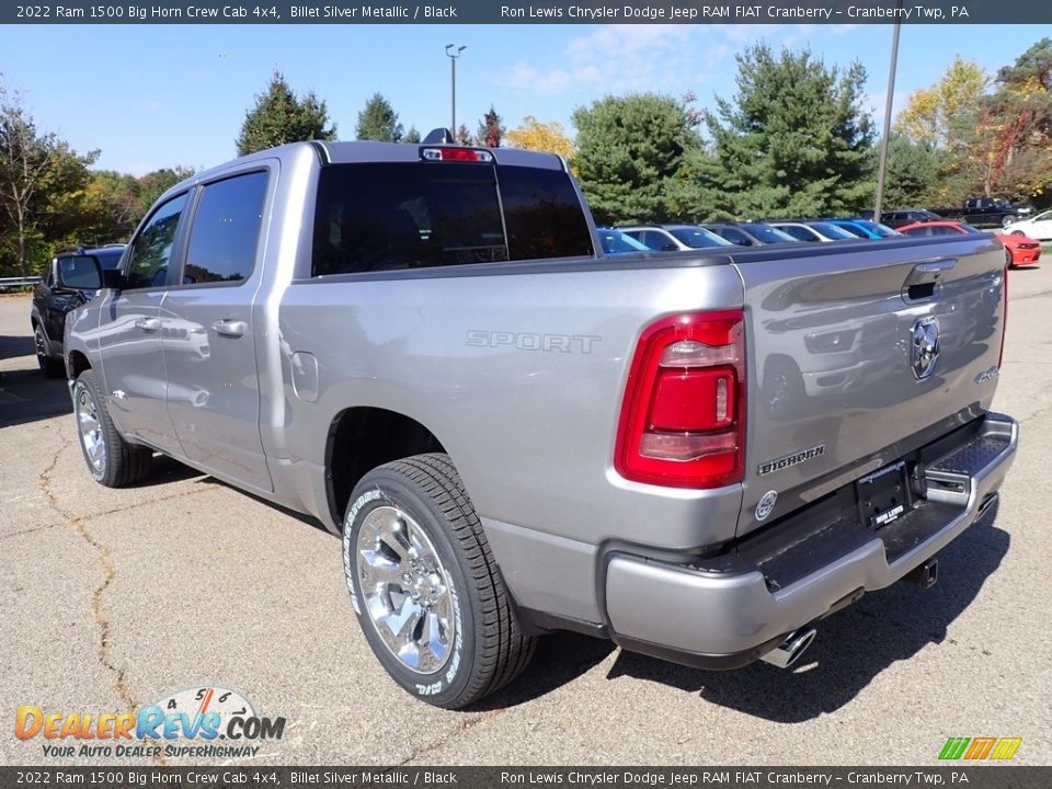 2022 Ram 1500 Big Horn Crew Cab 4x4 Billet Silver Metallic / Black Photo #3