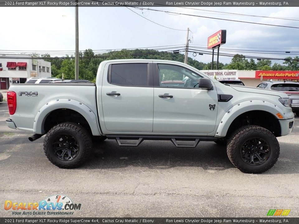 2021 Ford Ranger XLT Rocky Ridge SuperCrew 4x4 Cactus Gray Metallic / Ebony Photo #7