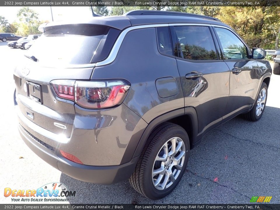 2022 Jeep Compass Latitude Lux 4x4 Granite Crystal Metallic / Black Photo #5