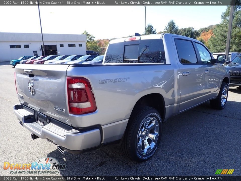 2022 Ram 1500 Big Horn Crew Cab 4x4 Billet Silver Metallic / Black Photo #5