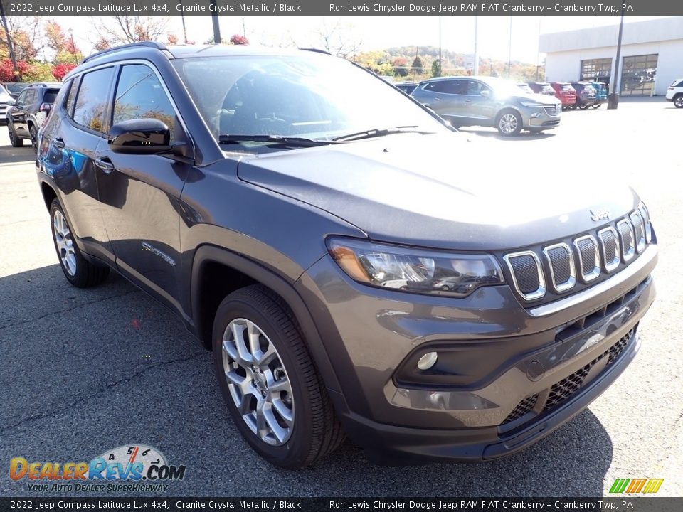 2022 Jeep Compass Latitude Lux 4x4 Granite Crystal Metallic / Black Photo #7